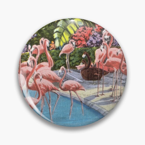 Item preview, Flamingos in Florida • Vintage designed and sold by Mermaid's Treasure.