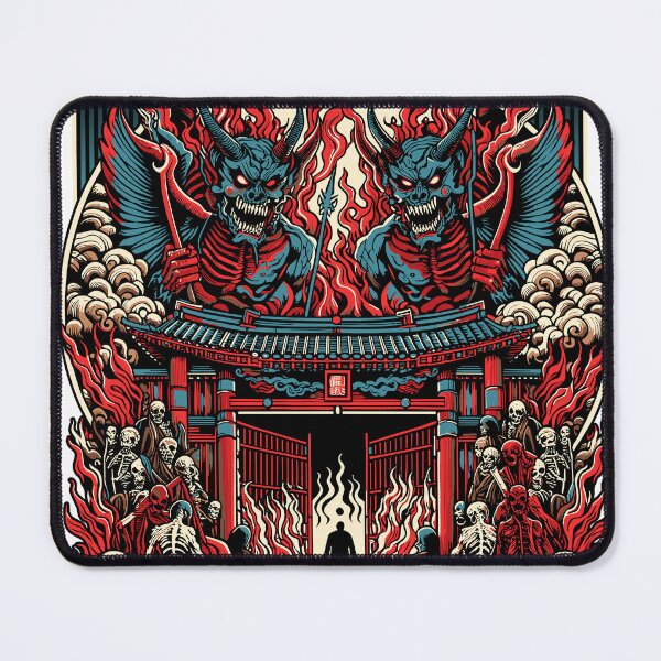 Item preview, Jigoku’s Gaze – Japanese Hell Oni Demon Art designed and sold by MKDSN.
