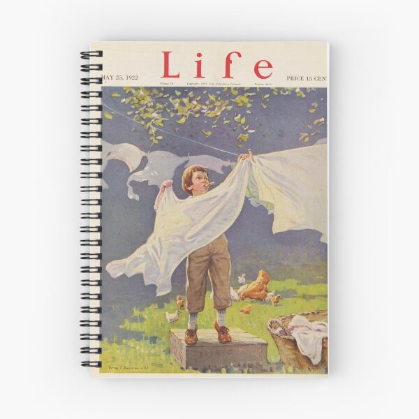 Artikelvorschau, Vintage-Cover des Life-Magazins | Retro-Illustration eines Landjungen | Wandbild im Landhausstil für Nostalgiker entworfen und verkauft von RickE.