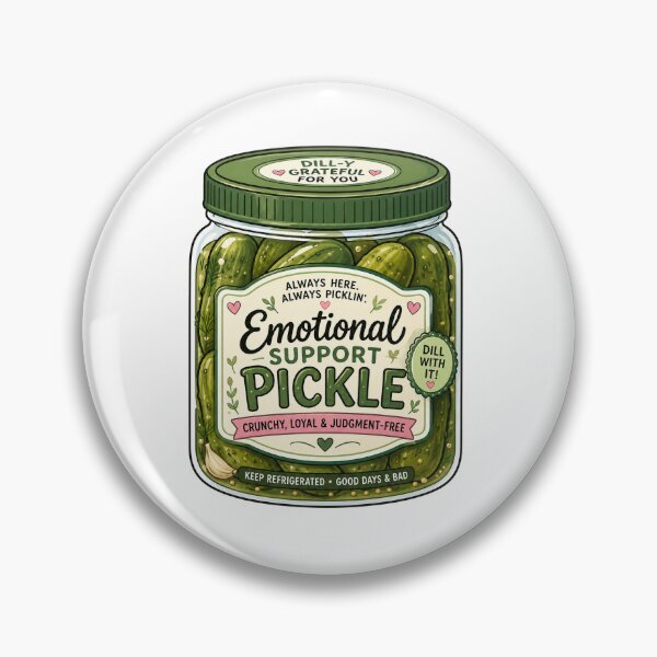Item preview, Emotional Support Pickle designed and sold by mamajuamba.