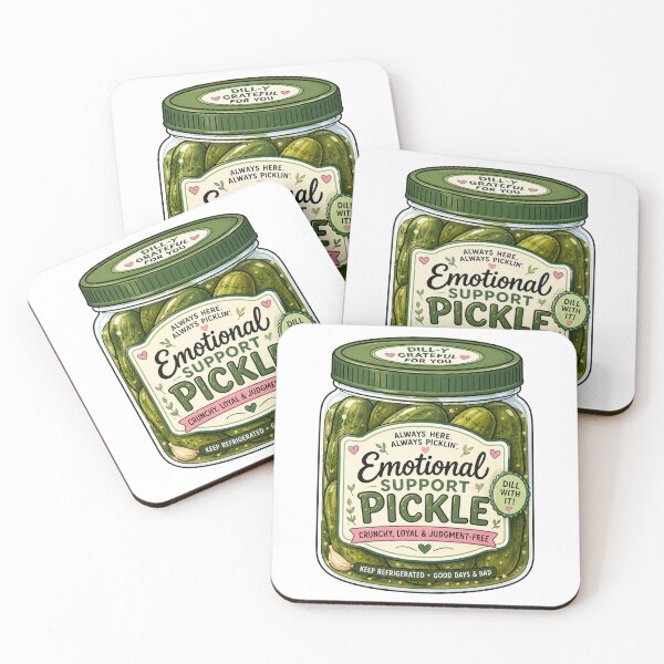 Item preview, Emotional Support Pickle designed and sold by Little Wunderer & Co..