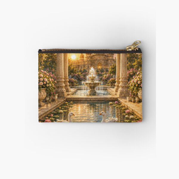 Item preview, White geese in the palace garden designed and sold by AnjaSarahArt.