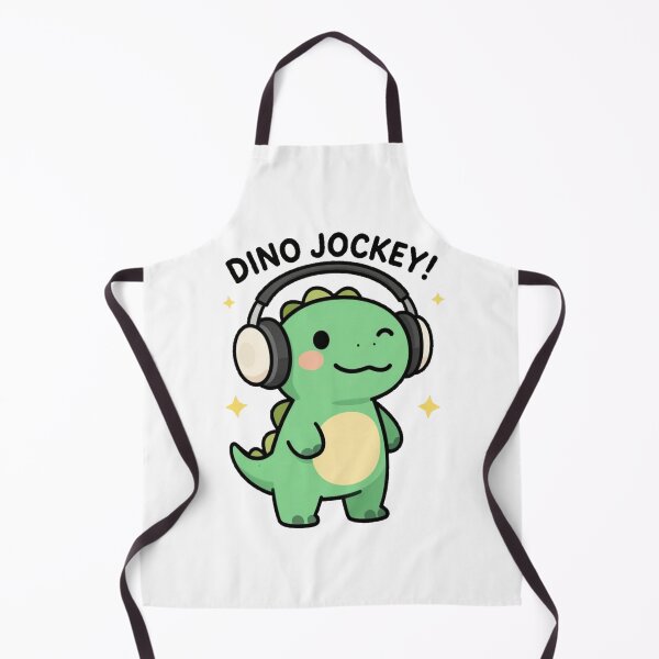 Item preview, Funny Cute Cartoon Music DJ Style Dino with Earphones DINO JOCKEY! designed and sold by Giulivo Store Graphic.