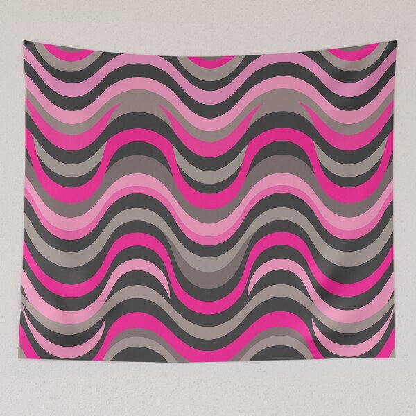 Item preview, Ondas Retro en Rosa Neón designed and sold by JEMAR Designs.