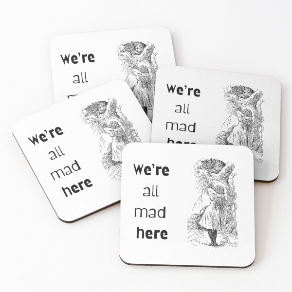 Item preview, cheshire cat and alice in wonderland designed and sold by CursedButCute1.
