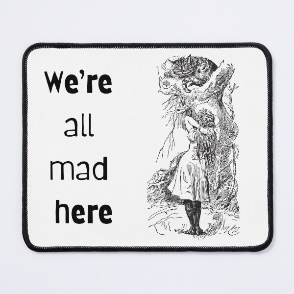 Item preview, cheshire cat and alice in wonderland designed and sold by CursedButCute1.