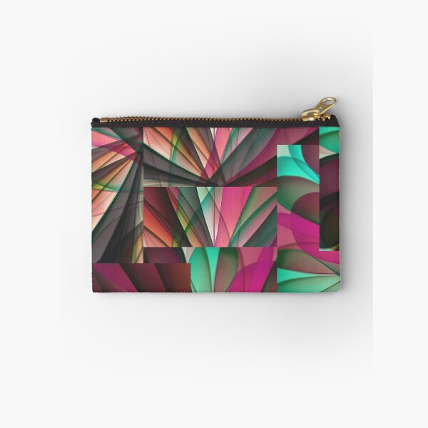 Item preview, Modern Abstract Geometric Fan Pattern Pink And Teal Aesthetic designed and sold by NikBrin Prevail .