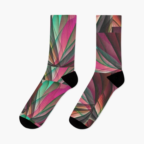 Item preview, Modern Abstract Geometric Fan Pattern Pink And Teal Aesthetic designed and sold by NikBrin Prevail .