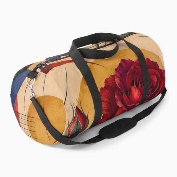 Item preview, Geometric Red Rose – Mid Century Modern Floral Wall Art designed and sold by GutyzDesignsES.