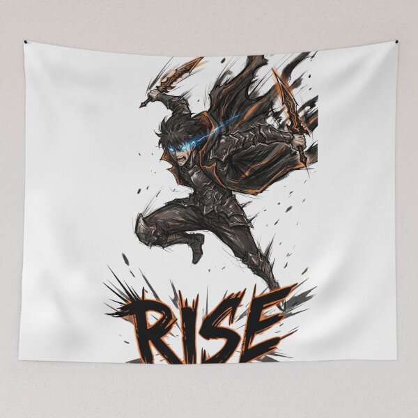 Item preview, Sung Jinwoo Rise Solo Leveling Shadow Monarch Anime Art designed and sold by FreakToons.
