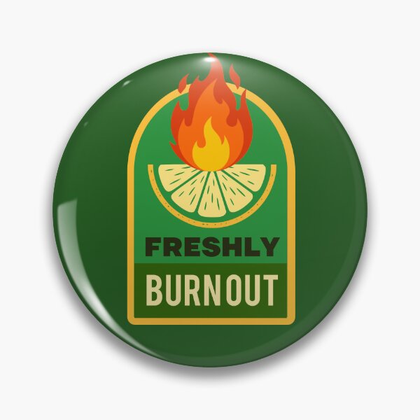 Item preview, Freshly Burnout Funny Corporate Lime Retro Label designed and sold by LinaValearte.