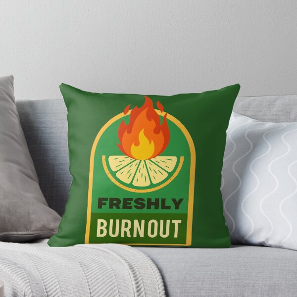 Item preview, Freshly Burnout Funny Corporate Lime Retro Label designed and sold by LinaValearte.