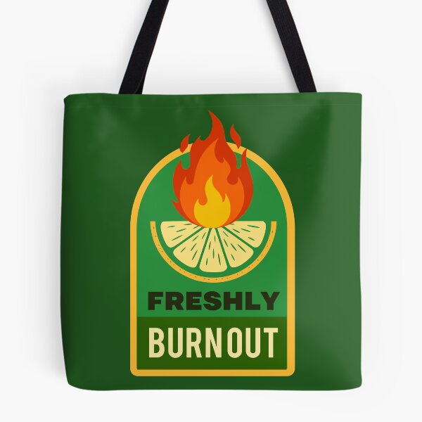 Item preview, Freshly Burnout Funny Corporate Lime Retro Label designed and sold by LinaValearte.