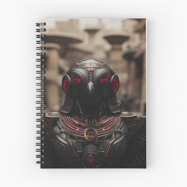 Item preview, Sci-Fi Egyptian Wall Art, Mechanical Horus Poster designed and sold by AetherianArchive.