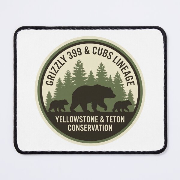 Item preview, Grizzly 399 and Cubs Lineage Yellowstone and Grand Teton Wildlife designed and sold by LittleArij.
