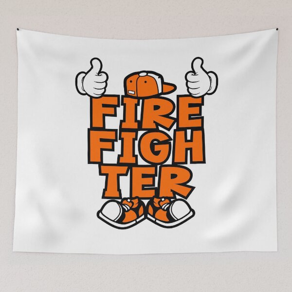 Item preview, Firefighter - PROFESSIONS Graffiti Character Bold Popart designed and sold by NFTWords.