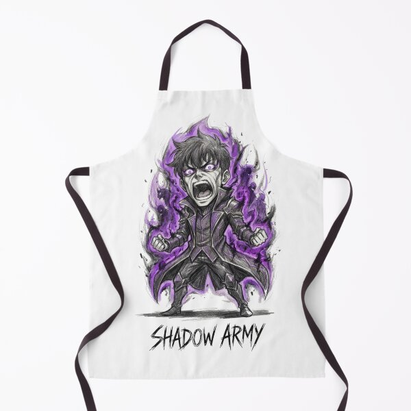 Item preview, Chibi Sung Jinwoo Shadow Army Purple Flame Anime Art designed and sold by FreakToons.