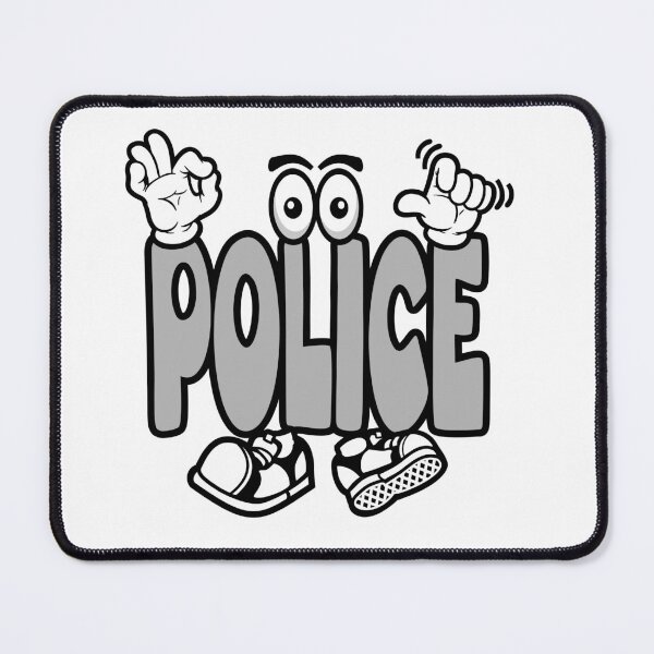 Item preview, Police - WORK Street Lettering Cartoon Character designed and sold by NFTWords.