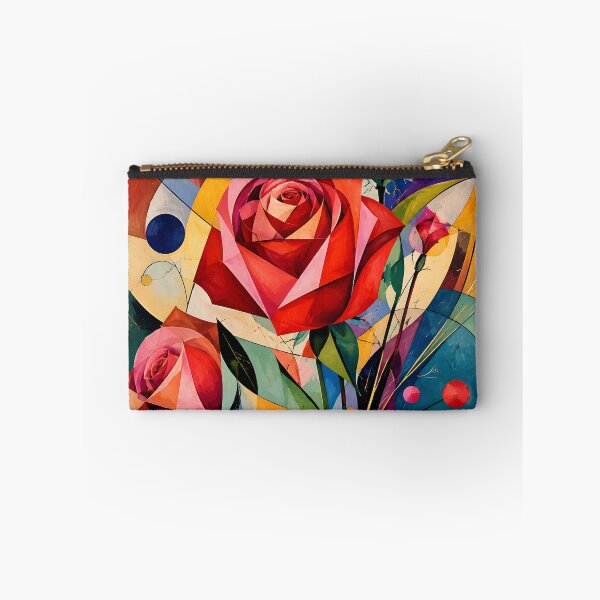 Item preview, Geometric Rose Bouquet – Colorful Abstract Floral Wall Art designed and sold by GutyzDesignsES.