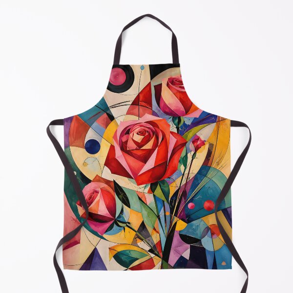 Item preview, Geometric Rose Bouquet – Colorful Abstract Floral Wall Art designed and sold by GutyzDesignsES.