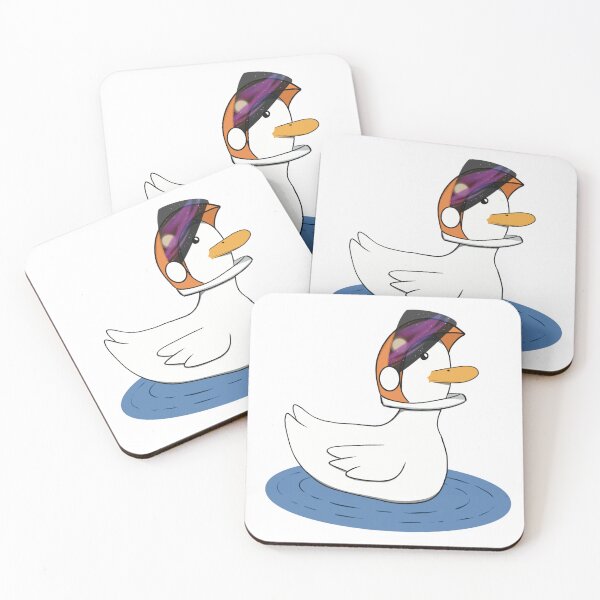 Item preview, Cute Space Duck Astronaut Helmet Digital Art designed and sold by The Soapiest Goat.