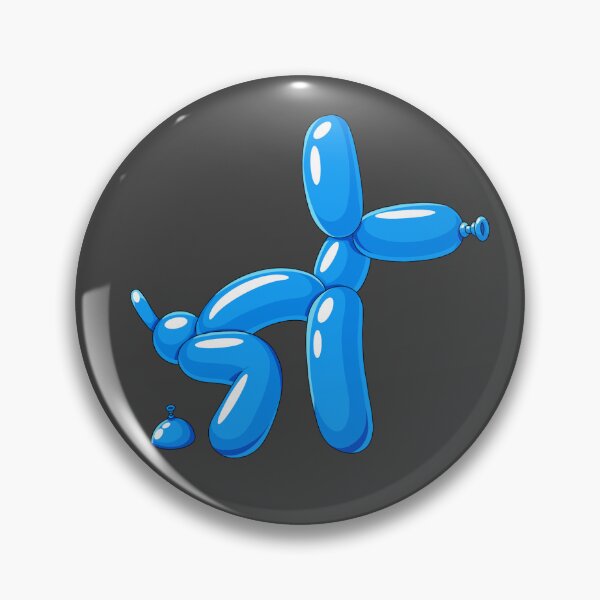 Item preview, Blue Balloon Dog Pooping – Funny Cartoon Balloon Animal designed and sold by DesgnsxGifts.