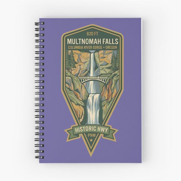 Item preview, Multnomah Falls Columbia River Gorge Oregon Historic Highway Badge designed and sold by LittleArij.