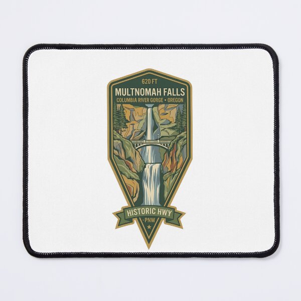 Item preview, Multnomah Falls Columbia River Gorge Oregon Historic Highway Badge designed and sold by LittleArij.