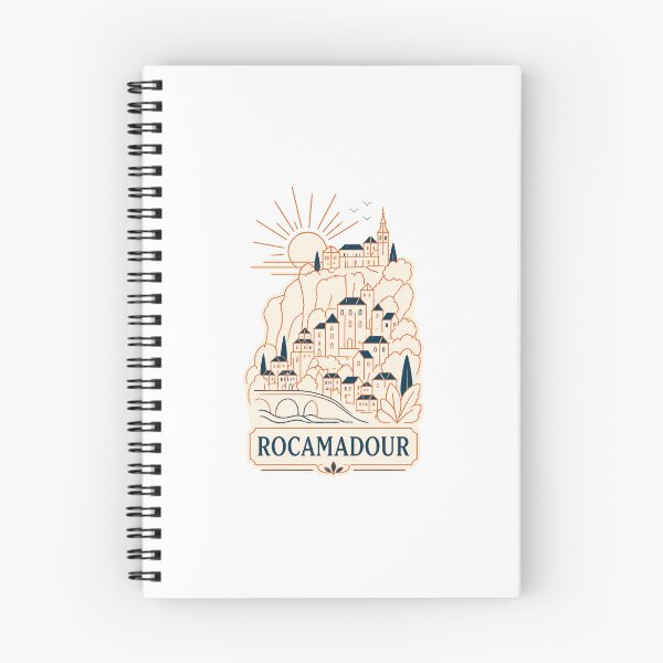 Item preview, Rocamadour France Vintage Travel Art – Medieval Cliffside Village designed and sold by AMICO77.