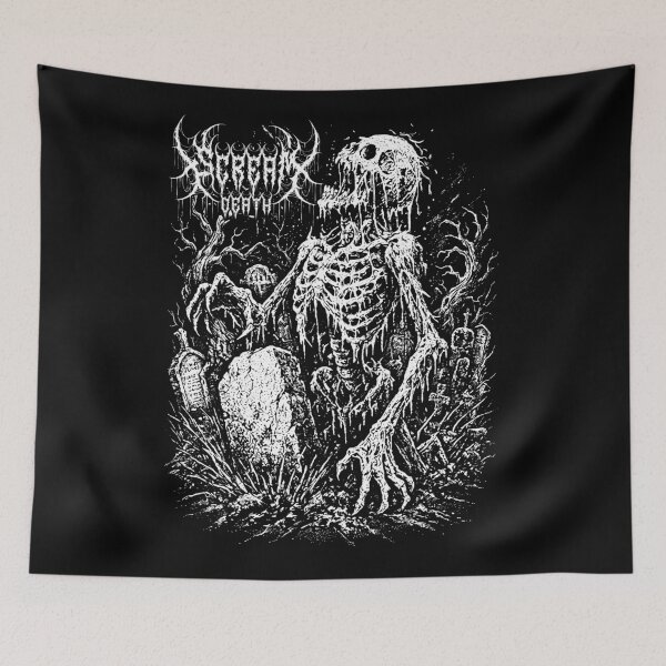 Item preview, Scream Death Zombie Skeleton Undead Horror Grave Goth designed and sold by Faissal Thomass.