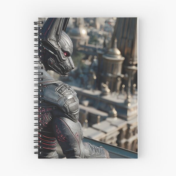 Item preview, Sci-Fi Egyptian Anubis Wall Art, Cyberpunk City Guardian Poster designed and sold by AetherianArchive.