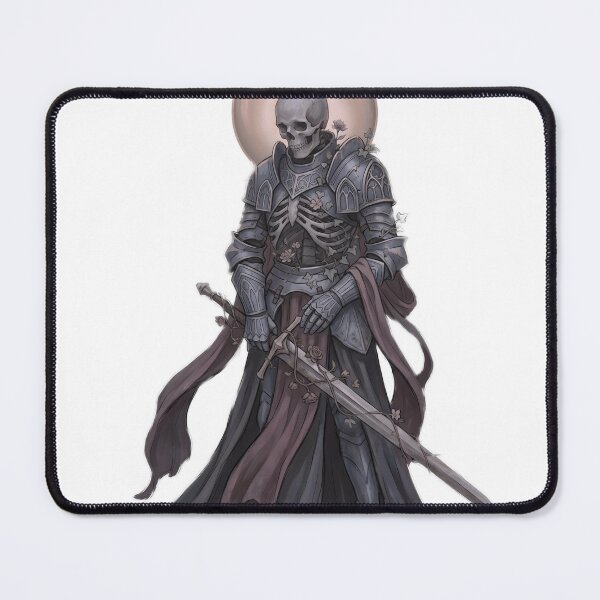 Item preview, Skeleton Knight with Soft Glowing Halo Holding Vine Entwined Greatsword designed and sold by MisteryDesigner.