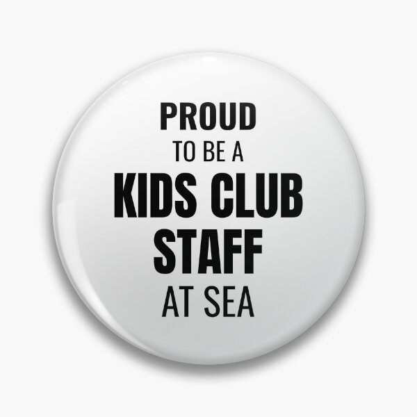 Item preview, Proud to be a Kids Club Staff at Sea (Black) designed and sold by ShipCrewNation.