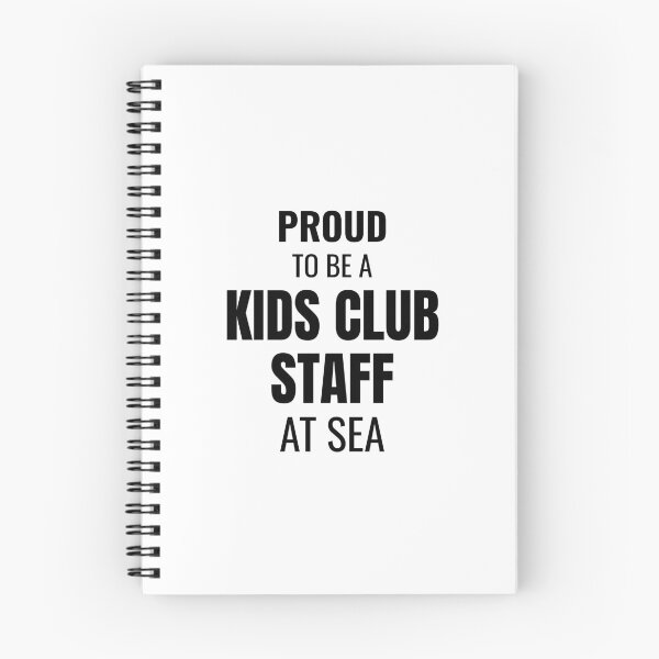 Item preview, Proud to be a Kids Club Staff at Sea (Black) designed and sold by ShipCrewNation.