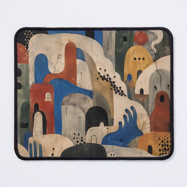 Item preview, Mid Century Modern Abstract Cityscape – Biomorphic Organic Shapes Wall Art designed and sold by GutyzDesignsES.