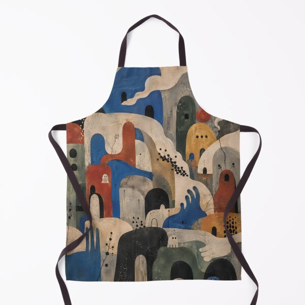 Item preview, Mid Century Modern Abstract Cityscape – Biomorphic Organic Shapes Wall Art designed and sold by GutyzDesignsES.