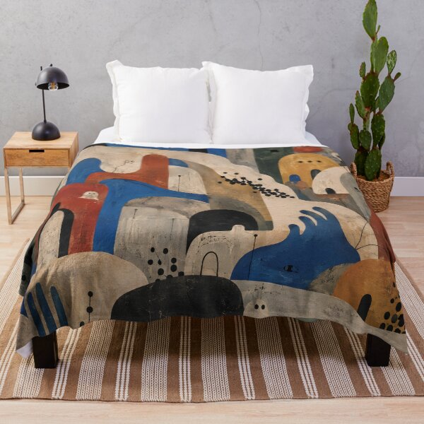 Item preview, Mid Century Modern Abstract Cityscape – Biomorphic Organic Shapes Wall Art designed and sold by GutyzDesignsES.