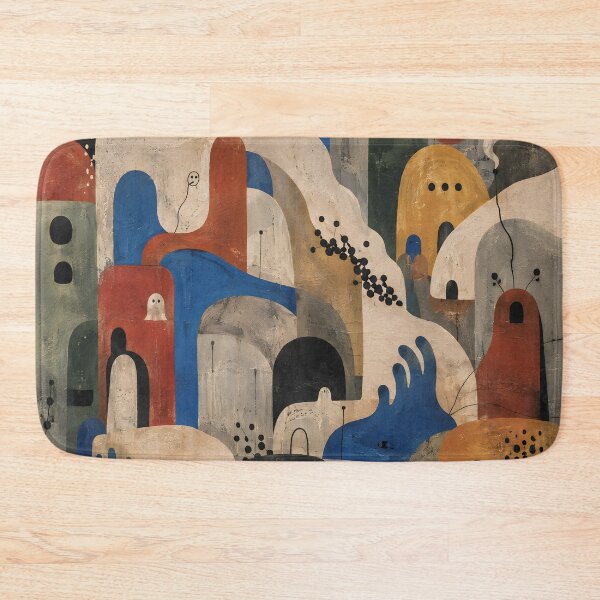 Item preview, Mid Century Modern Abstract Cityscape – Biomorphic Organic Shapes Wall Art designed and sold by GutyzDesignsES.
