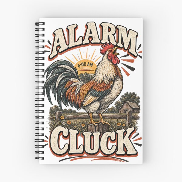 Item preview, Alarm Cluck – Funny Rooster, Chicken Lover & Backyard Farm Humor Design designed and sold by InkBarn.