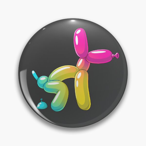 Item preview, Blue Balloon Dog Pooping – Funny Cartoon Balloon Animal designed and sold by DesgnsxGifts.