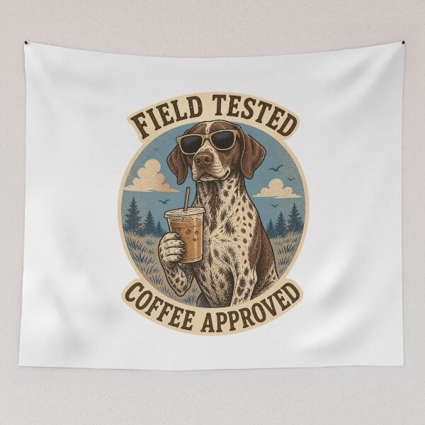 Item preview, Pointer Dog Vintage Bird Dog Art – Hunting and Sporting Dog Design designed and sold by AMICO77.
