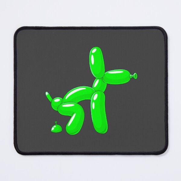 Item preview, Green Balloon Dog Pooping – Funny Cartoon Balloon Animal designed and sold by DesgnsxGifts.