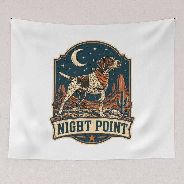 Item preview, Pointer Dog Vintage Bird Dog Art – Hunting and Sporting Dog Design designed and sold by AMICO77.