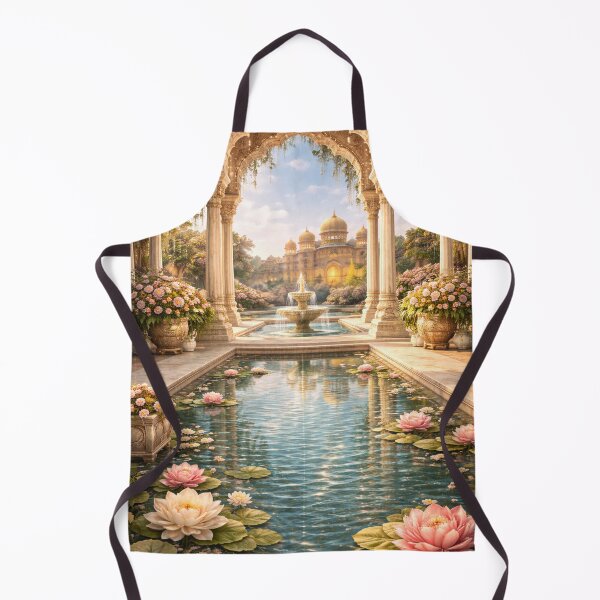 Item preview, Royal Mughal Palace Garden with Lotus Fountain designed and sold by AnjaSarahArt.