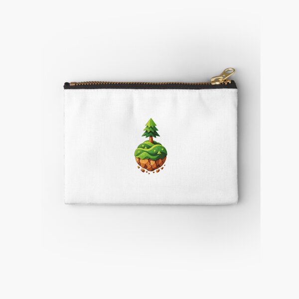 Item preview, Spruce on a floating island – Green geometric nature art designed and sold by Mediatoni.