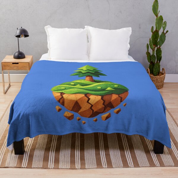 Item preview, Spruce on a floating island – Green geometric nature art designed and sold by Mediatoni.