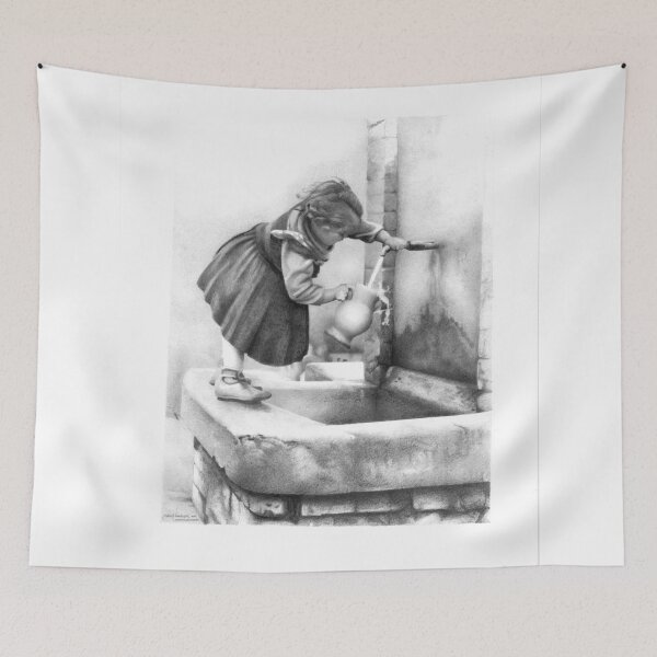 Item preview, Little Girl at Fountain designed and sold by David J. Vanderpool.