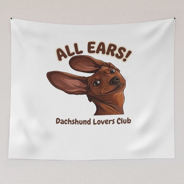 Item preview, Funny Dachshund All Ears - Dachshund Lovers Club designed and sold by IvanaIka.