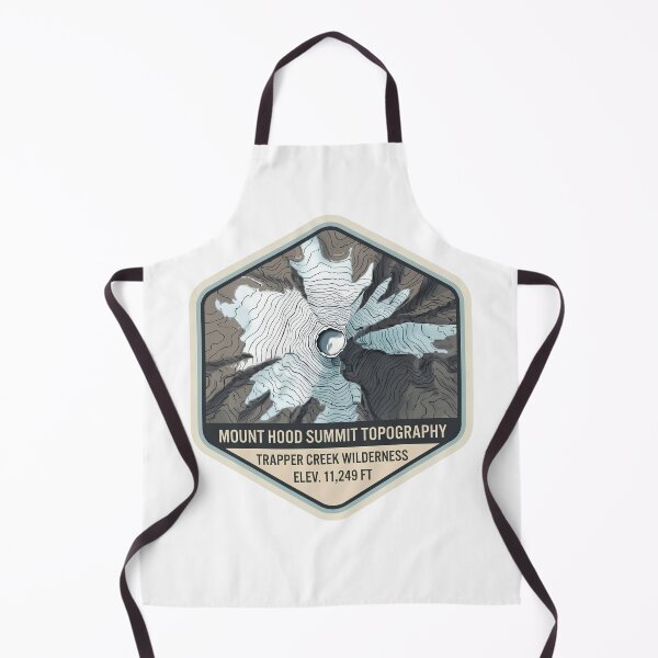 Item preview, Mount Hood Summit Topography Trapper Creek Wilderness Oregon Map designed and sold by LittleArij.