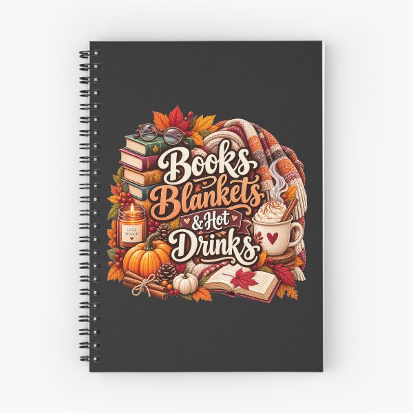 Item preview, Books Blankets & Hot Drinks – Cozy Autumn Book Lover Design designed and sold by astersgraphics.